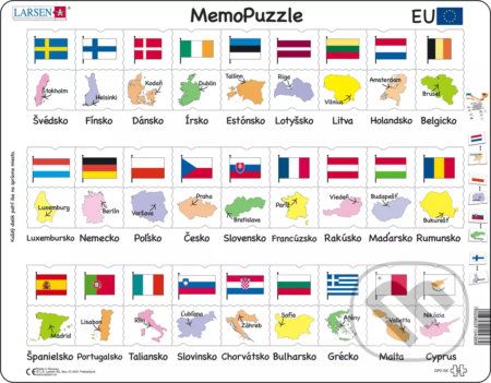 MemoPuzzle: EÚ Pexeso puzzle - Larsen - obrázek 1