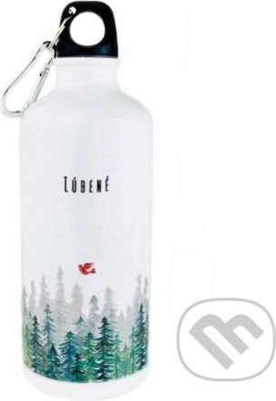 Smaltovaná fľaša Les - Ľúbené - obrázek 1