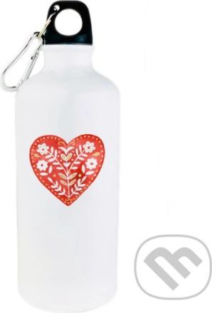 Smaltovaná fľaša Srdce - Ľúbené - obrázek 1