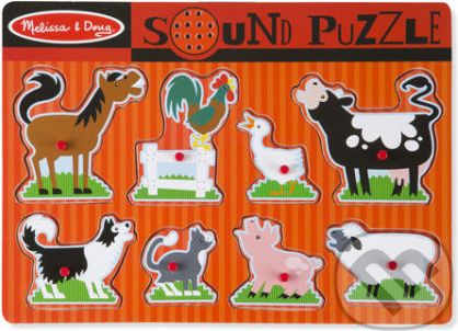 Zvukové puzzle - Zvieratká na farme - Melissa and Doug - obrázek 1