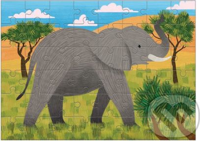 Puzzle mini: Slon africký - Mudpuppy - obrázek 1