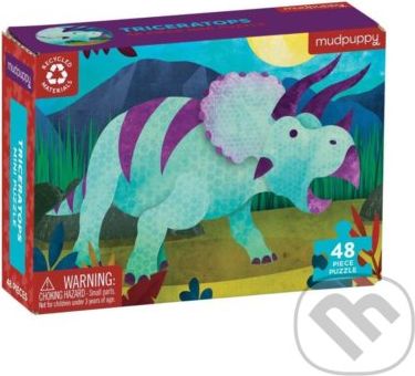 Puzzle mini: Triceratops - Mudpuppy - obrázek 1