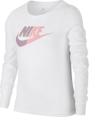 Nike G NSW TEE LS SPLIT FUTURA 923636-100 bílá - obrázek 1