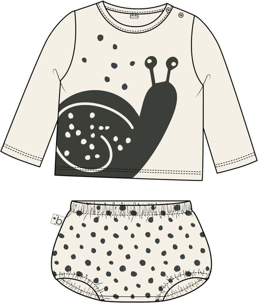 Boboli dívčí set tričko a kráťásky ORGANIC 56 horčicová - obrázek 1