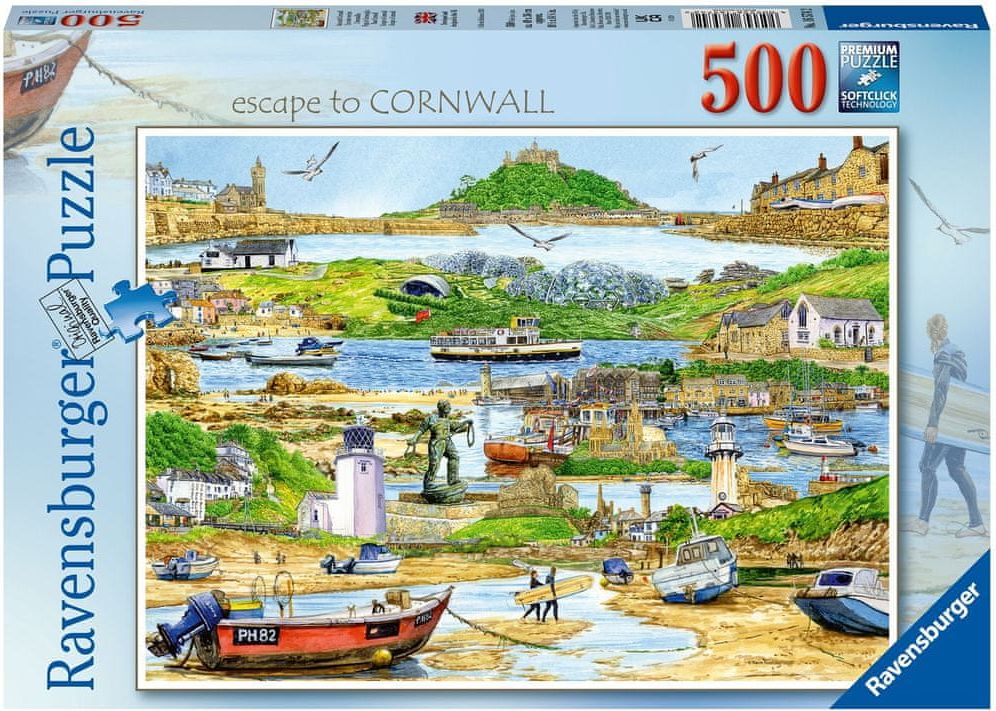 Ravensburger Puzzle 165742 Únik do Cornwallu 500 dílků - obrázek 1