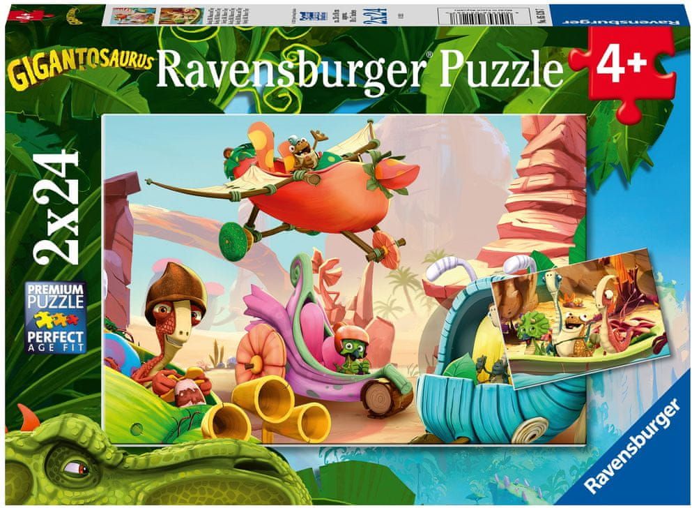 Ravensburger Puzzle 051267 Gigantosaurus 2x24 dílků - obrázek 1
