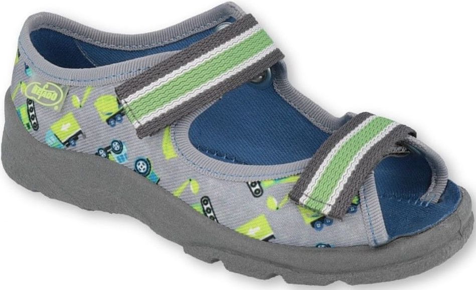 Befado chlapecké sandálky Max 969X155 25, šedá - obrázek 1