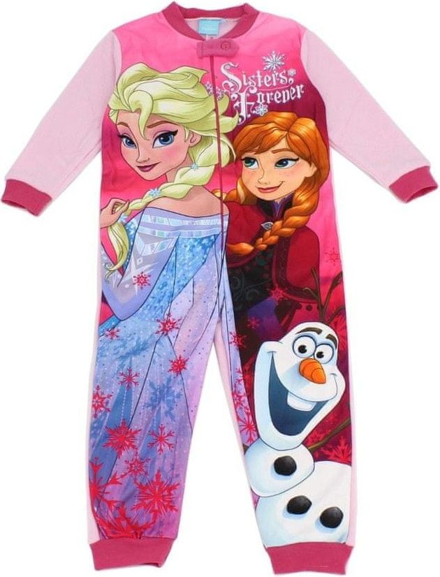 SETINO Dívčí zateplené pyžamo overal - "edové Království - světle růžová - 104 / 3–4 let - obrázek 1