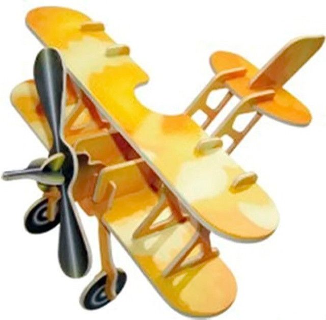 3D Puzzle barevné - Letadlo - obrázek 1