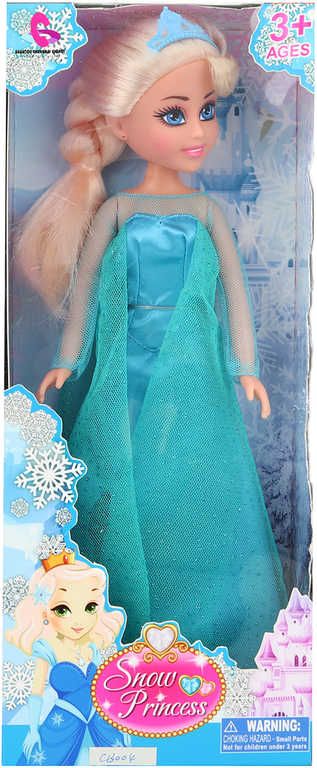 Panenka princezna sněhová blondýnka 32cm modré šaty zimní království - obrázek 1