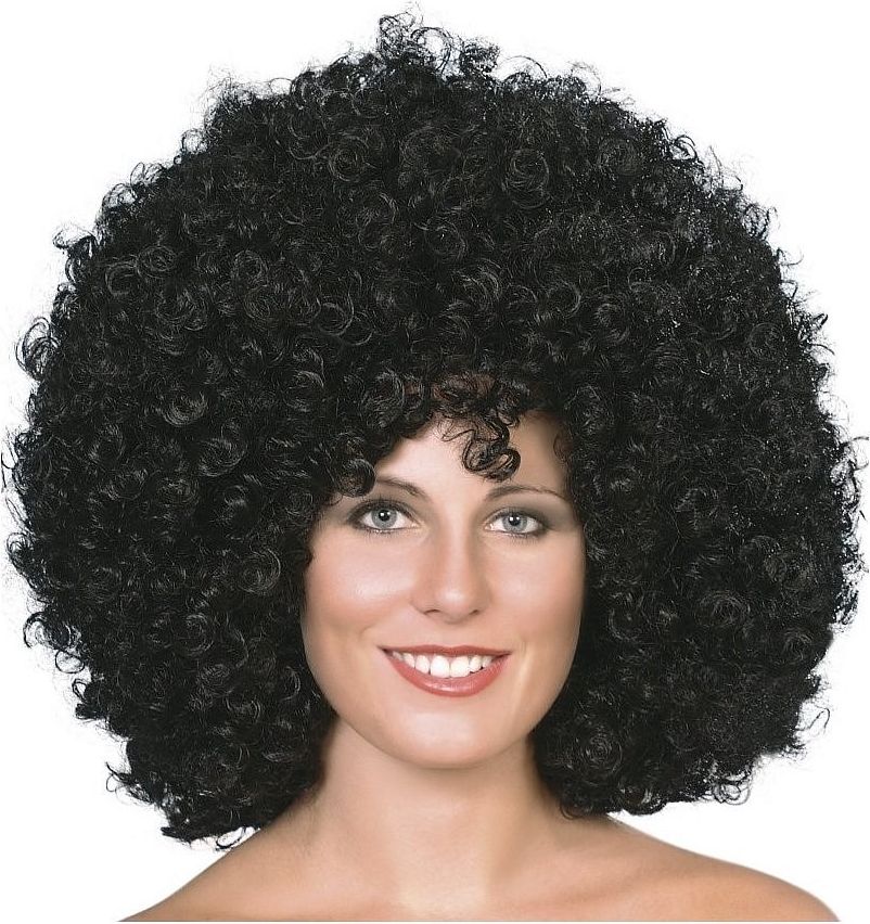Afro paruka (Černá) - obrázek 3