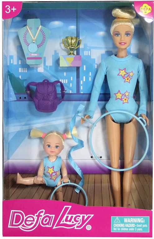 Panenka DeFa Lucy gymnastka set maminka + holčička s doplňky - obrázek 2