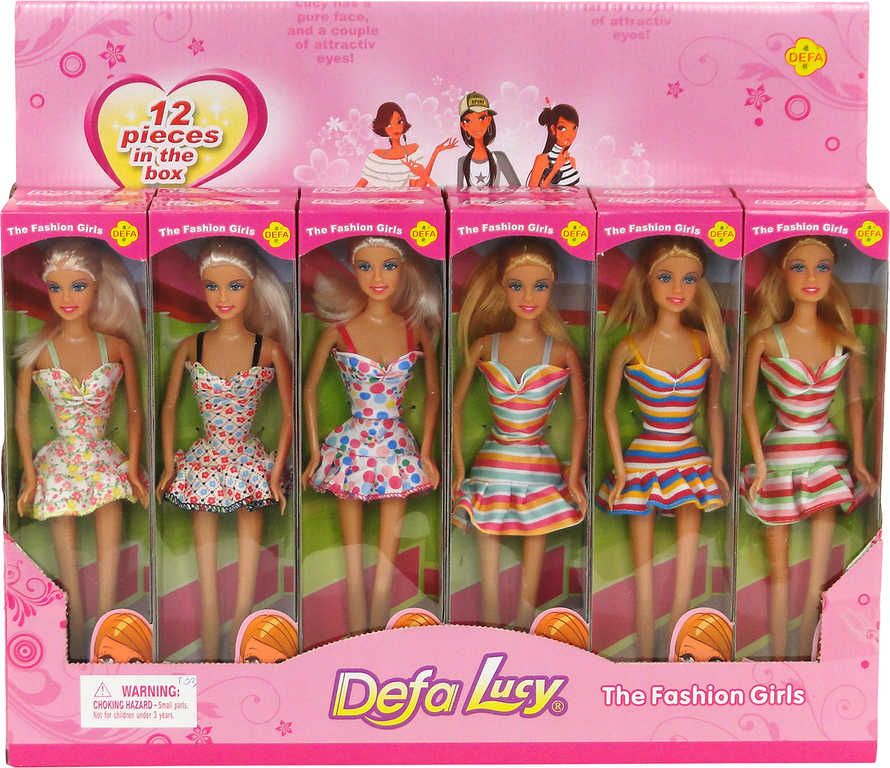 DeFa Lucy modní panenka 29cm trendy letní krátké šaty různé druhy - obrázek 2