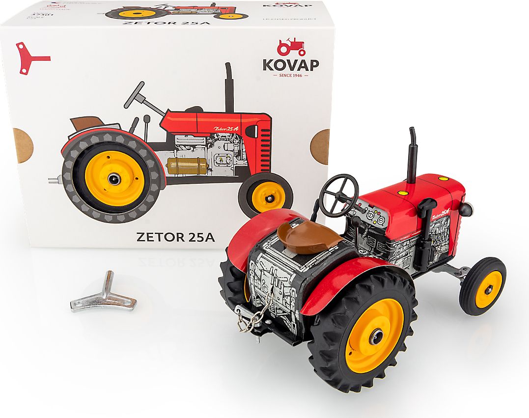KOVAP Traktor Zetor 25A červený - obrázek 8