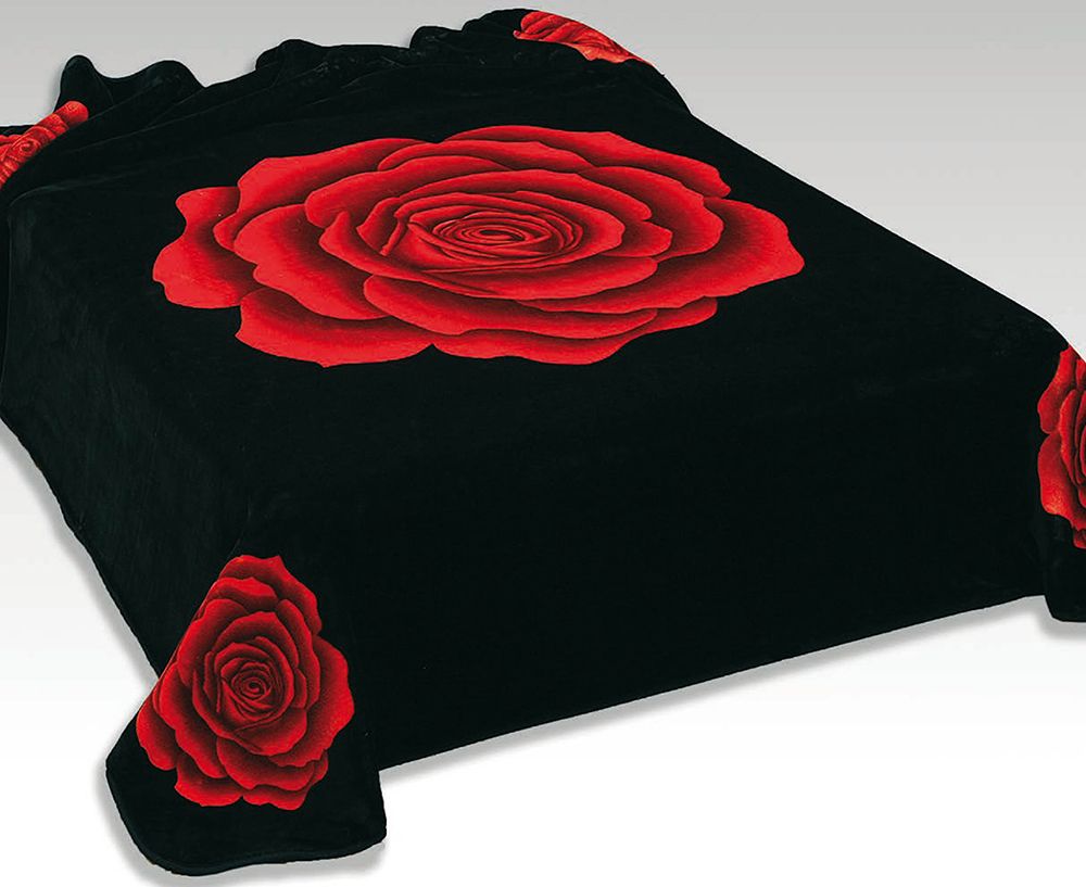 Španělská deka 234 - černá, 220x240 cm - obrázek 1