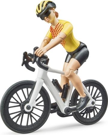 Bruder 3485 Sportovní auto Dodge s cyklistkou a kolem - obrázek 5