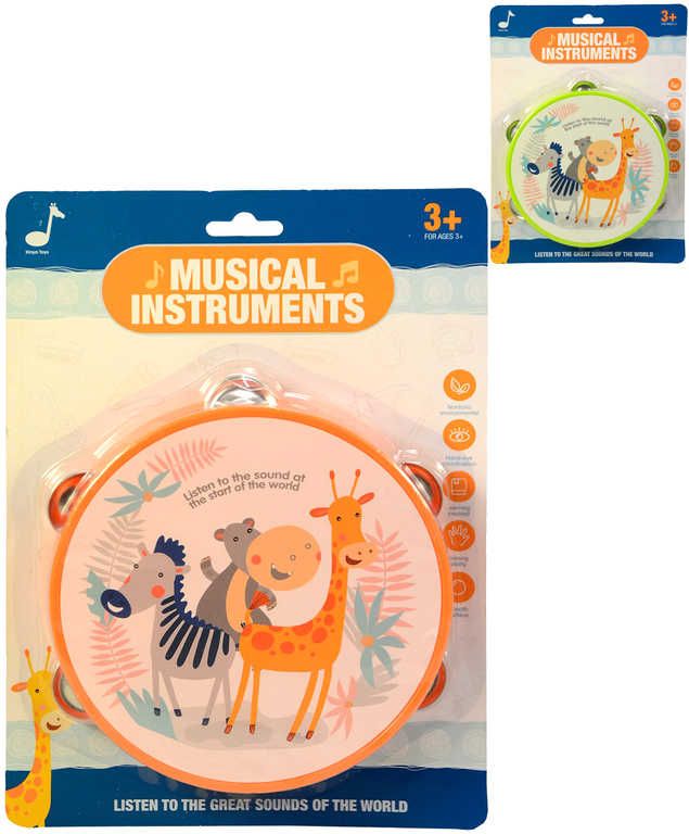 Lamps Tamburina plastová dětská 19cm modrá *HUDEBNÍ NÁSTROJE* - obrázek 1