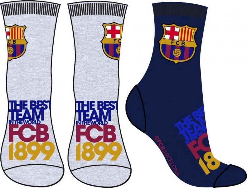 E plus M · Dětské / chlapecké ponožky FC Barcelona - BARCA 1899 - (2 páry) EU 31 - 34 - obrázek 1