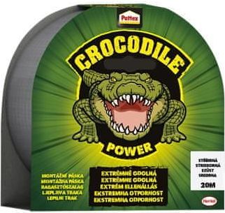 Henkel Lepicí páska "Pattex Crocodile", stříbrná, 48 mm x 20 m - obrázek 1