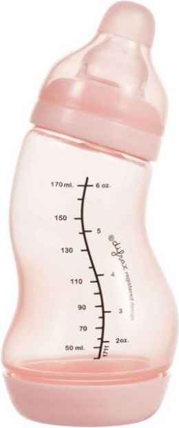 Kojenecká S-lahvička antikoliková 170 ml Difrax Růžová 2020 - obrázek 2