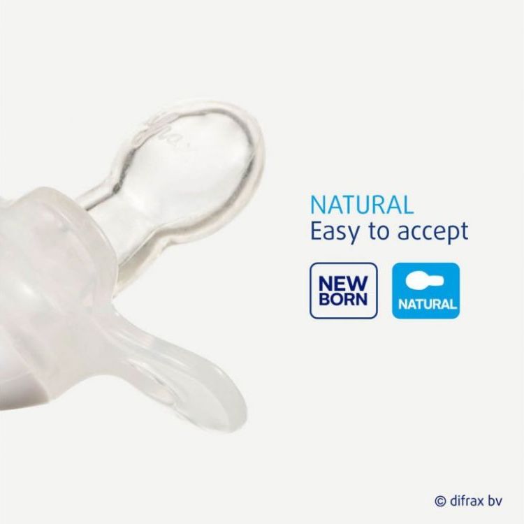 Silikonové šidítko Difrax Natural UNI Blossom 12m+ - obrázek 2