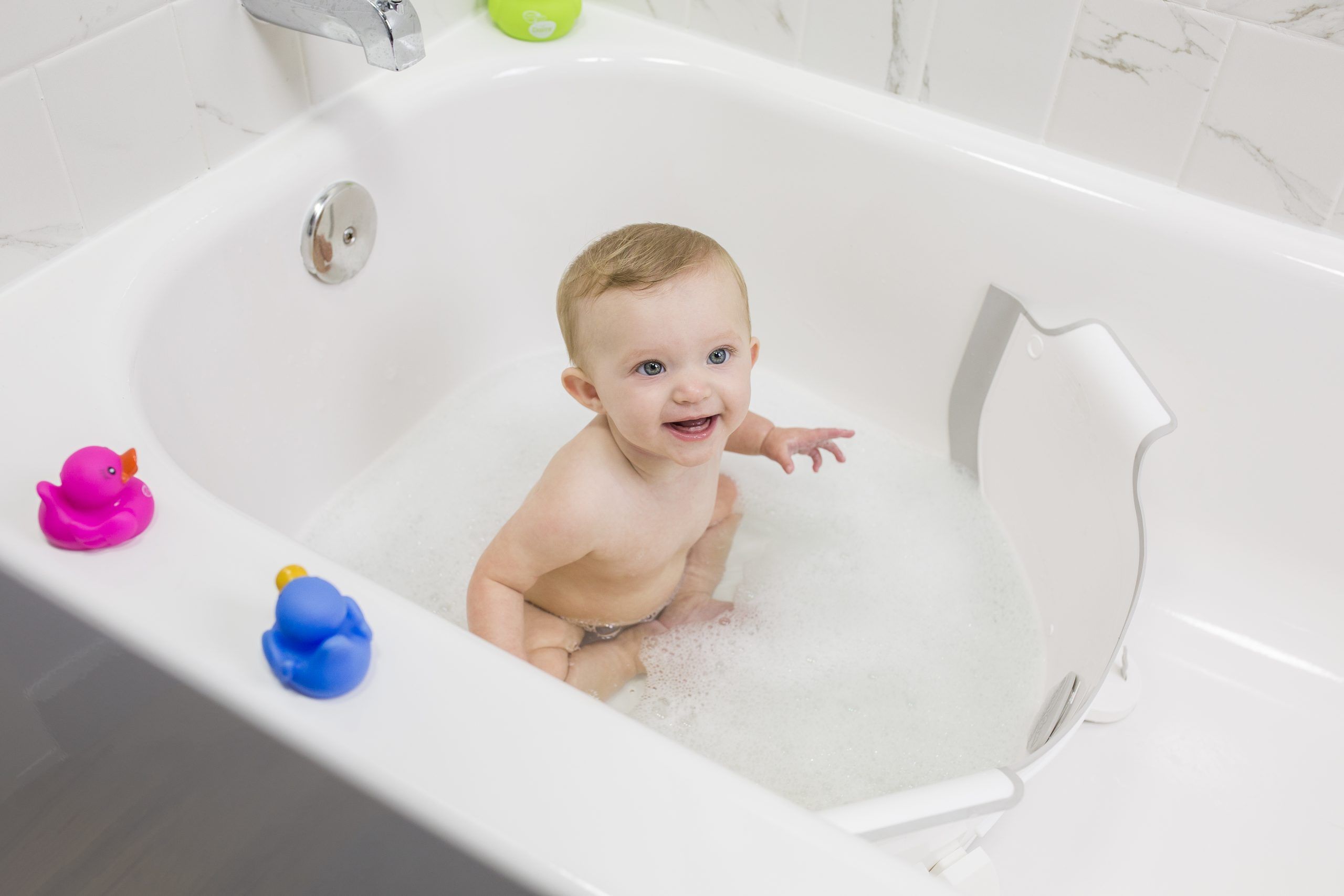 BabyDAM přepážka do vany - růžová - obrázek 3