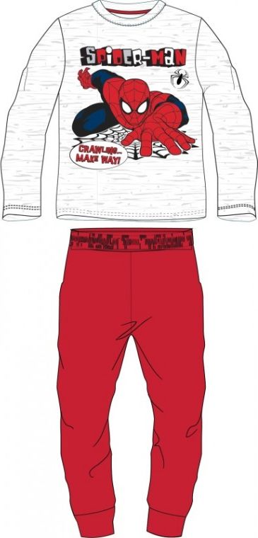 E plus M - Chlapecké / dětské bavlněné pyžamo Spiderman MARVEL - červené 134 - obrázek 1