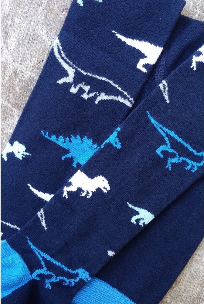 Bavlněné punčocháče TREPON DINOSAURUS Modré Velikost: 80-86 - obrázek 2