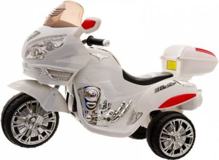 Euro Baby Akumulatorový motocykl - bílý - obrázek 1