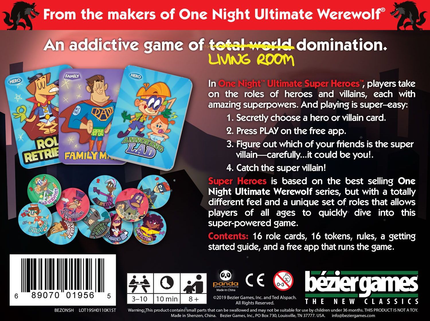 Bézier Games One Night Ultimate Super Heroes - obrázek 2