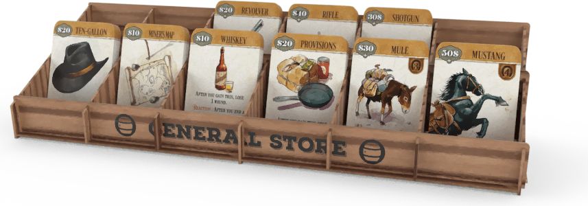 Kollosal Games Western Legends (Legendy Západu): dřevěný zásobník na karty - obrázek 1