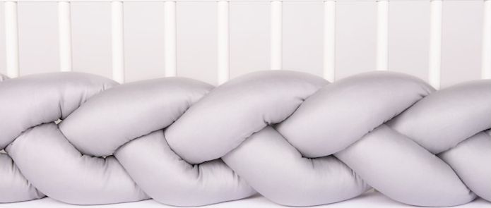 BABYMATEX Mantinel do postýlky Cop 200 cm šedá - obrázek 2