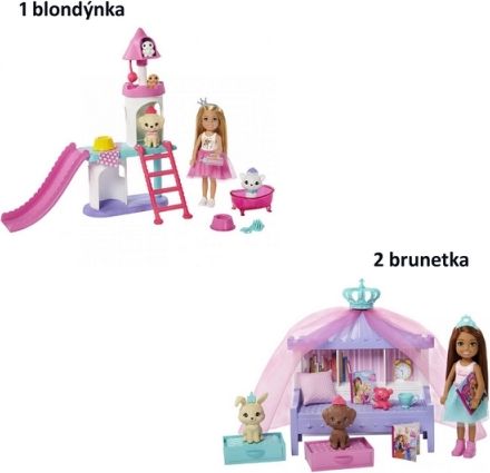Barbie PRINCESS ADVENTURE PRINCEZNA CHELSEA HERNÍ SET - obrázek 1