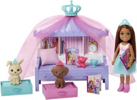 Barbie PRINCESS ADVENTURE PRINCEZNA CHELSEA HERNÍ SET - obrázek 3