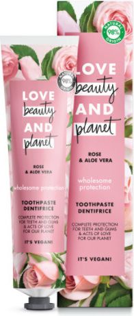Love Beauty and Planet Zubní pasta Rose & aloe vera (Toothpaste)  75 ml - obrázek 1