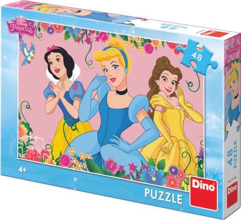 Puzzle 48 dílků Rozkvetlé princezny - obrázek 1
