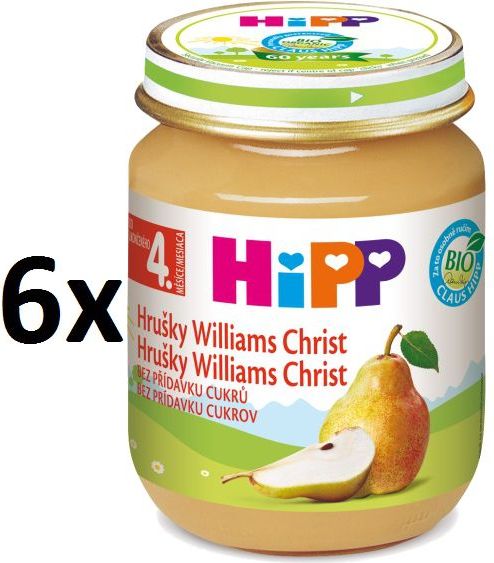 HiPP BIO Hrušky Williams-Christ - 6 x 125g - obrázek 1