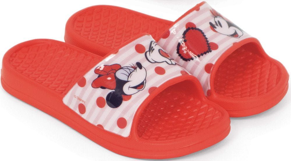 Disney dívčí pantofle Minnie WD12935 24 červená - obrázek 1