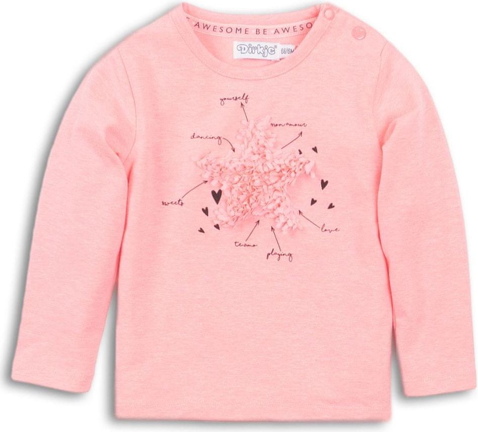 Dirkje dívčí triko NEON 74 růžová - obrázek 1