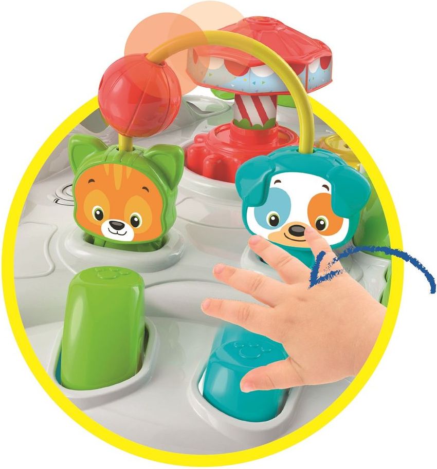 Clementoni Clemmy Baby Veselý hrací stolek s kostkami a zvířátky - obrázek 1