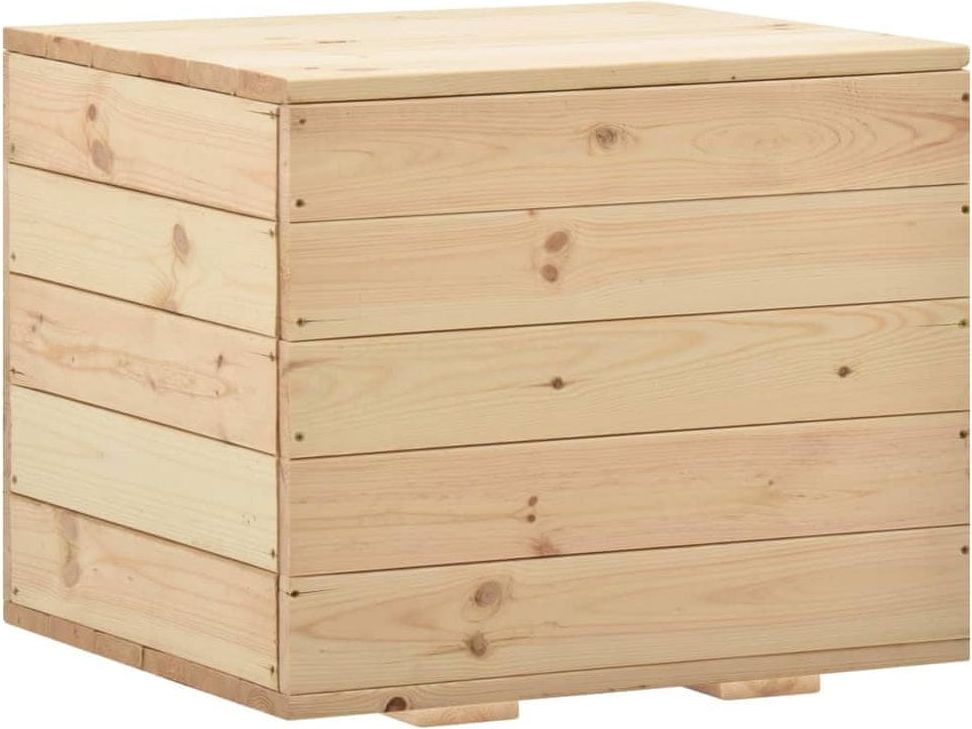 shumee Úložný box 60 x 54 x 50,7 cm masivní borové dřevo - obrázek 1