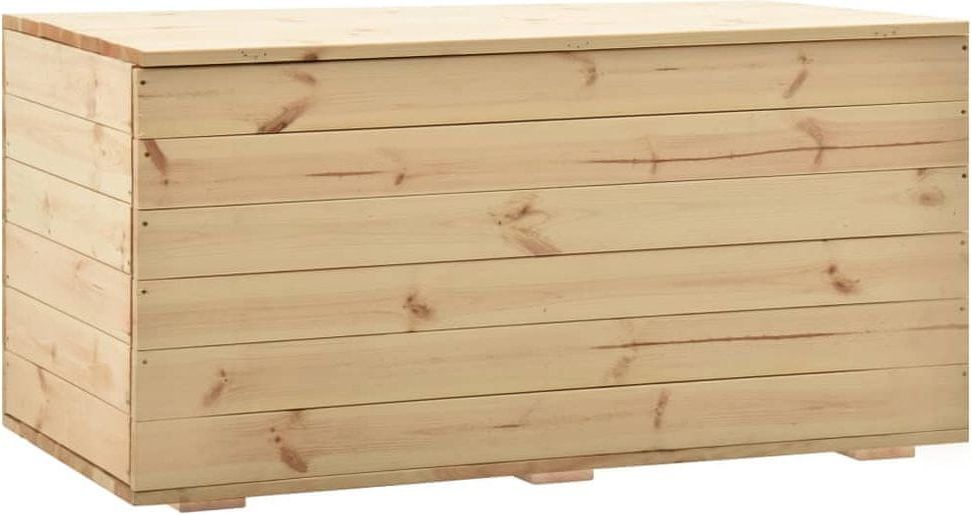 shumee Úložný box 120 x 63 x 50,7 cm masivní borové dřevo - obrázek 1