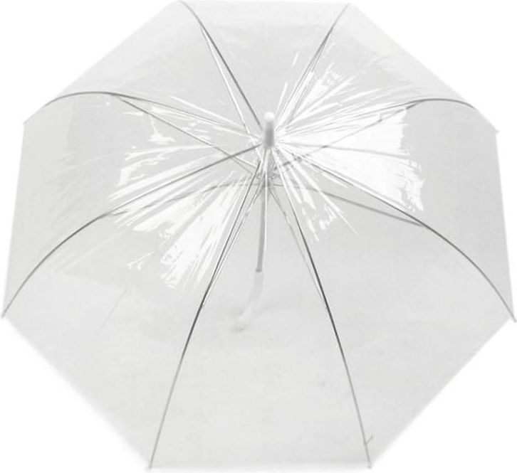 Kraftika 1ks 100cm průhledná dámský průhledný deštník - obrázek 1