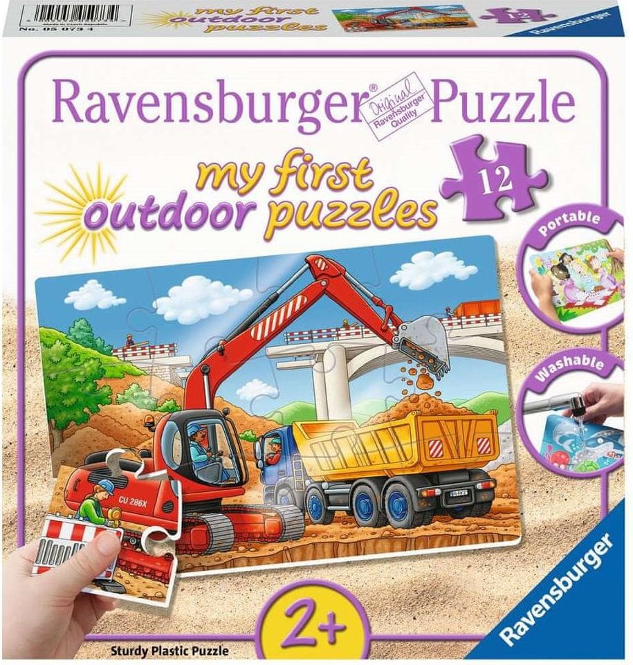 Ravensburger Moje první outdoor puzzle Staveniště 12 dílků - obrázek 1