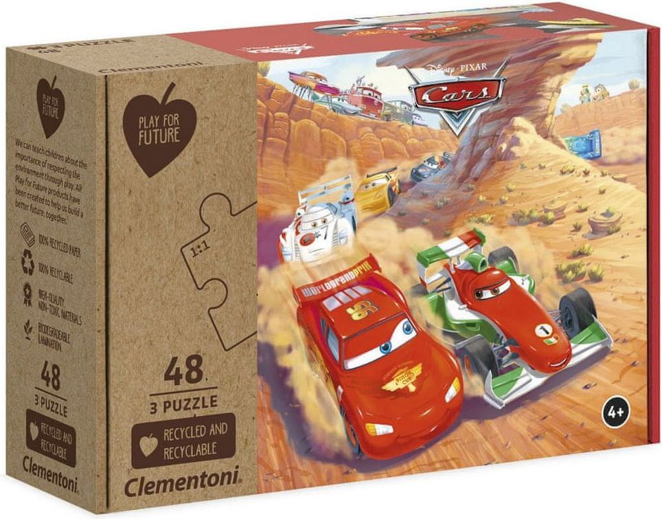 Clementoni Puzzle Auta 3x48 dílků - obrázek 1
