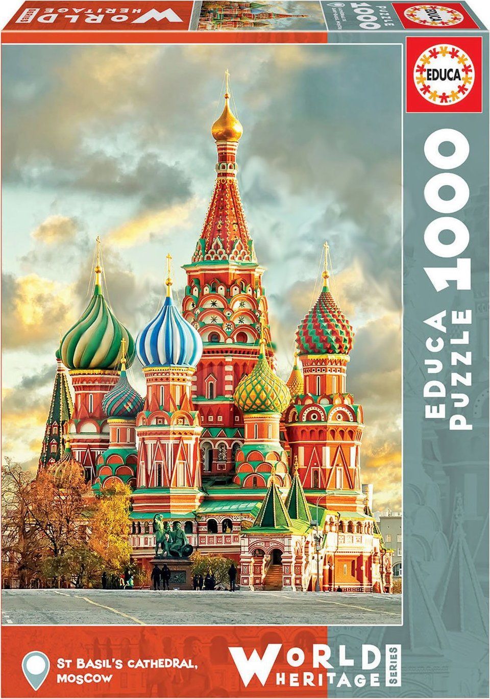 EDUCA Puzzle Chrám Vasila Blaženého 1000 dílků - obrázek 1