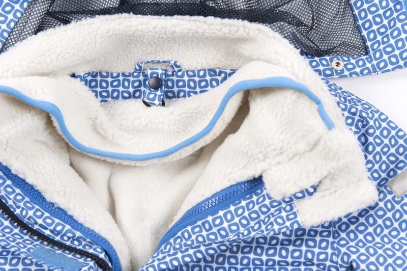 DUCKSDAY Bunda 3v1 s odnímatelnou fleecovou mikinou funky blue/off-white sherpa 02Y - obrázek 5