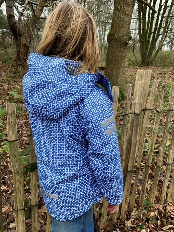DUCKSDAY Bunda 3v1 s odnímatelnou fleecovou mikinou funky blue/off-white sherpa 02Y - obrázek 9