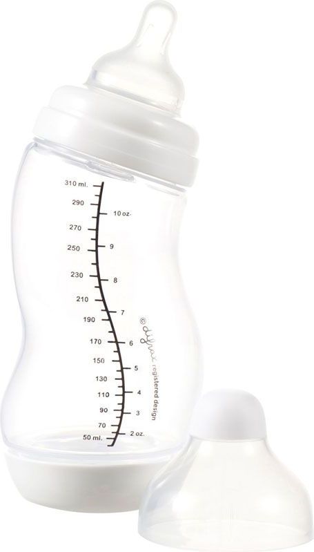 Kojenecká S-lahvička antikoliková široká 310 ml Difrax Bílá 2020 - obrázek 1