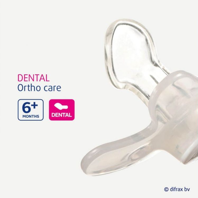 Silikonové šidítko Difrax Dental Hi 6m+ - obrázek 2